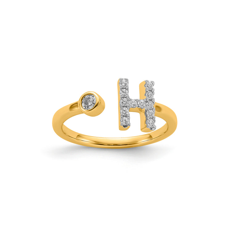 0.18ct Lab Grown Diamond Ring in 9K Yellow Gold | The Jewellery Boutique