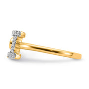 0.15ct Lab Grown Diamond Ring in 9K Yellow Gold | The Jewellery Boutique