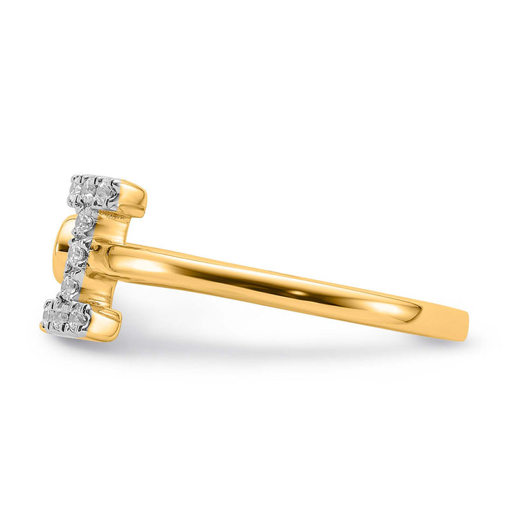 0.15ct Lab Grown Diamond Ring in 9K Yellow Gold | The Jewellery Boutique