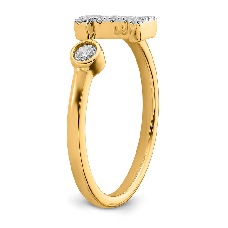 0.15ct Lab Grown Diamond Ring in 9K Yellow Gold | The Jewellery Boutique