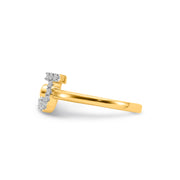 0.15ct Lab Grown Diamond Ring in 9K Yellow Gold | The Jewellery Boutique