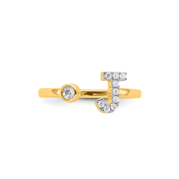 0.15ct Lab Grown Diamond Ring in 9K Yellow Gold | The Jewellery Boutique