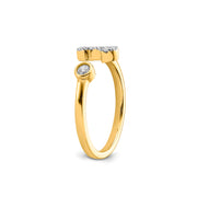 0.15ct Lab Grown Diamond Ring in 9K Yellow Gold | The Jewellery Boutique