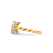 0.18ct Lab Grown Diamond Ring in 9K Yellow Gold | The Jewellery Boutique