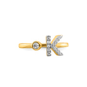 0.18ct Lab Grown Diamond Ring in 9K Yellow Gold | The Jewellery Boutique