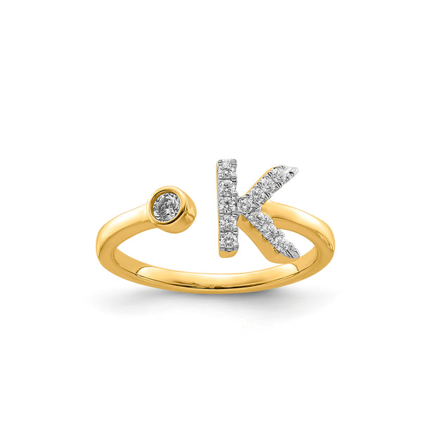 0.18ct Lab Grown Diamond Ring in 9K Yellow Gold | The Jewellery Boutique