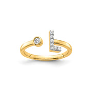 0.13ct Lab Grown Diamond Ring in 9K Yellow Gold | The Jewellery Boutique