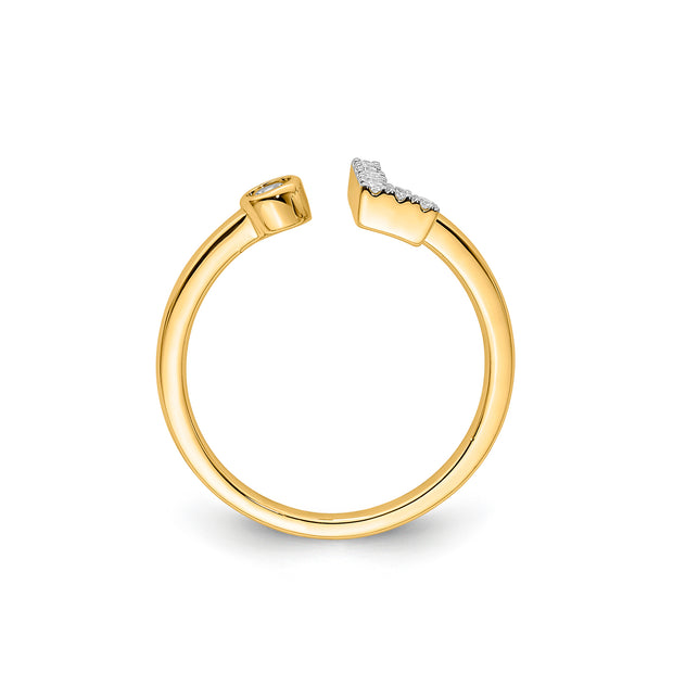 0.13ct Lab Grown Diamond Ring in 9K Yellow Gold | The Jewellery Boutique