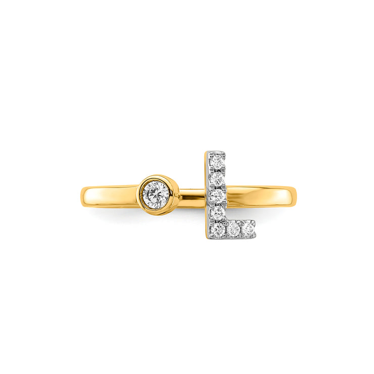 0.13ct Lab Grown Diamond Ring in 9K Yellow Gold | The Jewellery Boutique