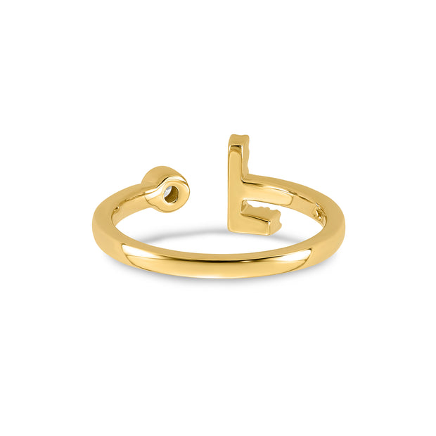 0.13ct Lab Grown Diamond Ring in 9K Yellow Gold | The Jewellery Boutique