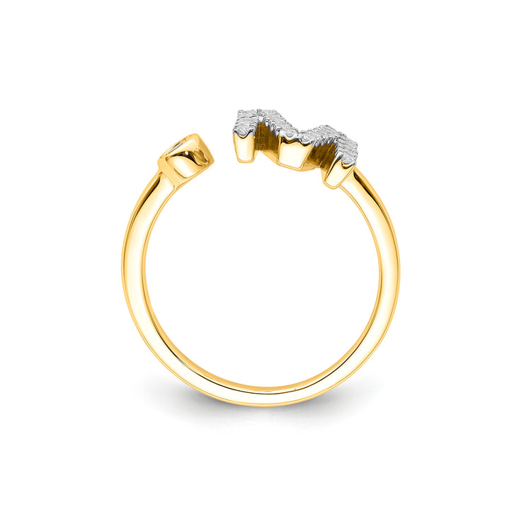 0.26ct Lab Grown Diamond Ring in 9K Yellow Gold | The Jewellery Boutique