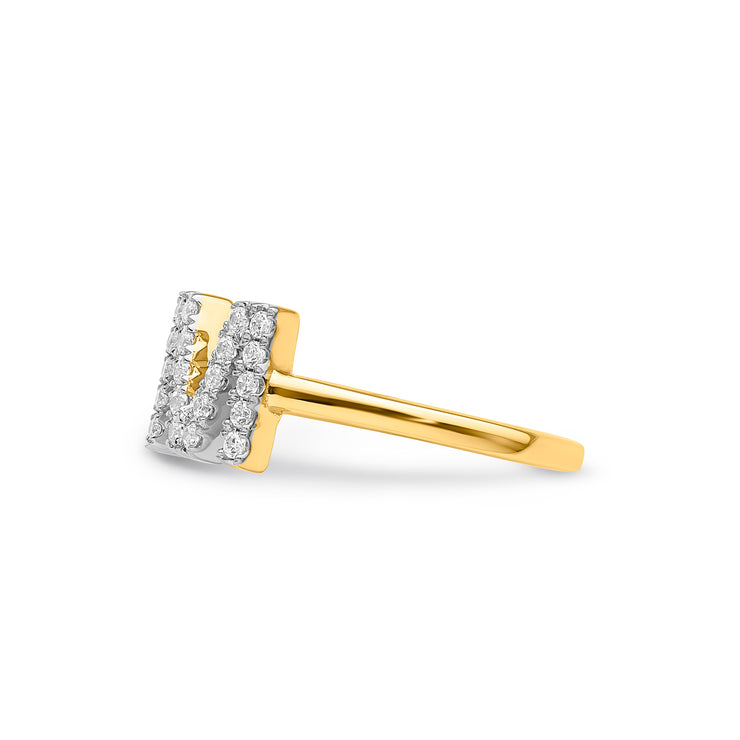 0.26ct Lab Grown Diamond Ring in 9K Yellow Gold | The Jewellery Boutique