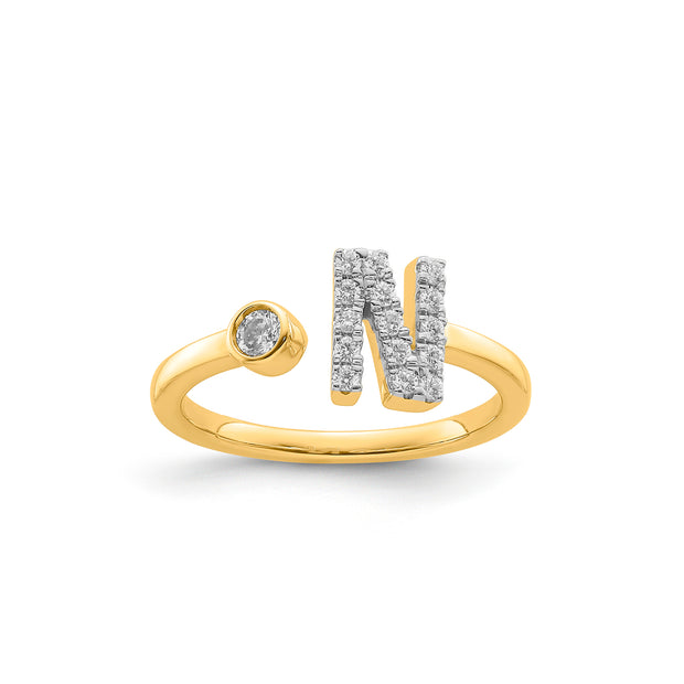 0.21ct Lab Grown Diamond Ring in 9K Yellow Gold | The Jewellery Boutique