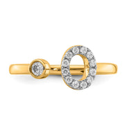 0.18ct Lab Grown Diamond Ring in 9K Yellow Gold | The Jewellery Boutique