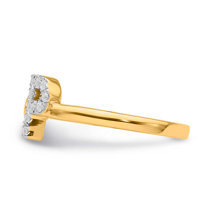 0.16ct Lab Grown Diamond Ring in 9K Yellow Gold | The Jewellery Boutique