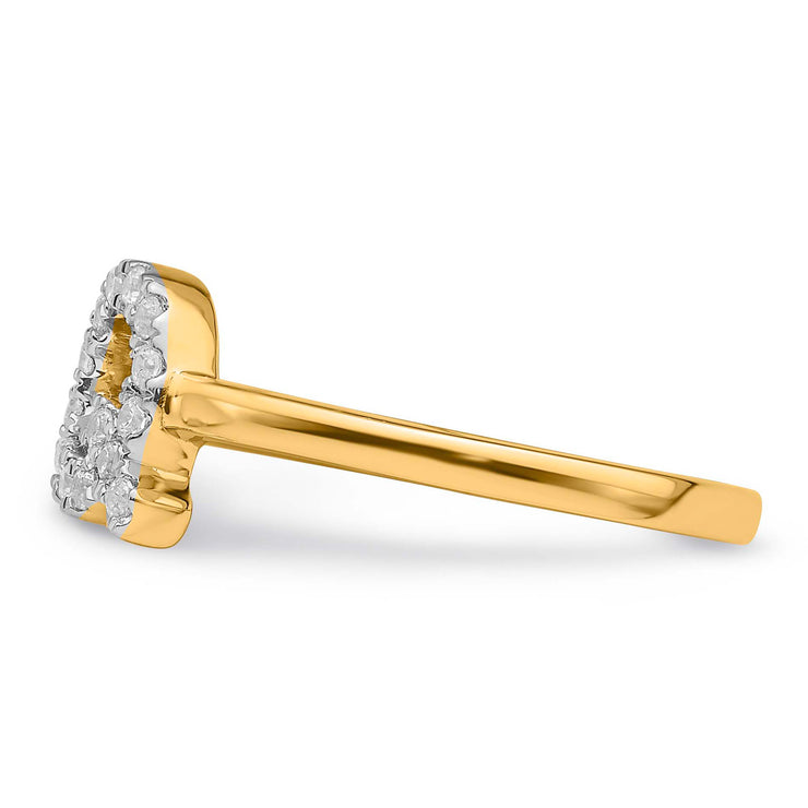 0.20ct Lab Grown Diamond Ring in 9K Yellow Gold | The Jewellery Boutique