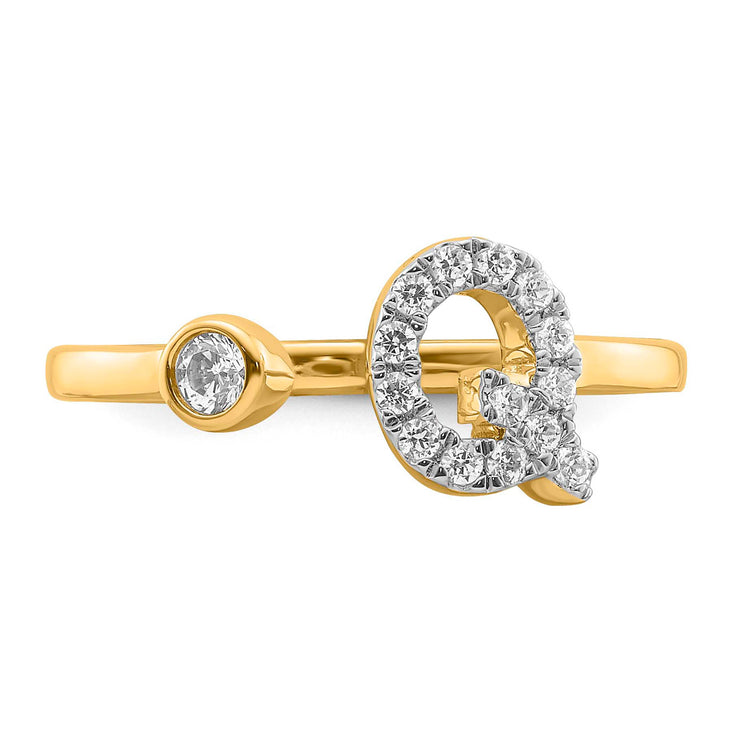 0.20ct Lab Grown Diamond Ring in 9K Yellow Gold | The Jewellery Boutique