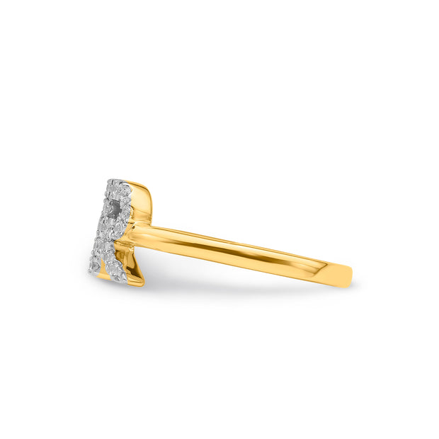 0.19ct Lab Grown Diamond Ring in 9K Yellow Gold | The Jewellery Boutique