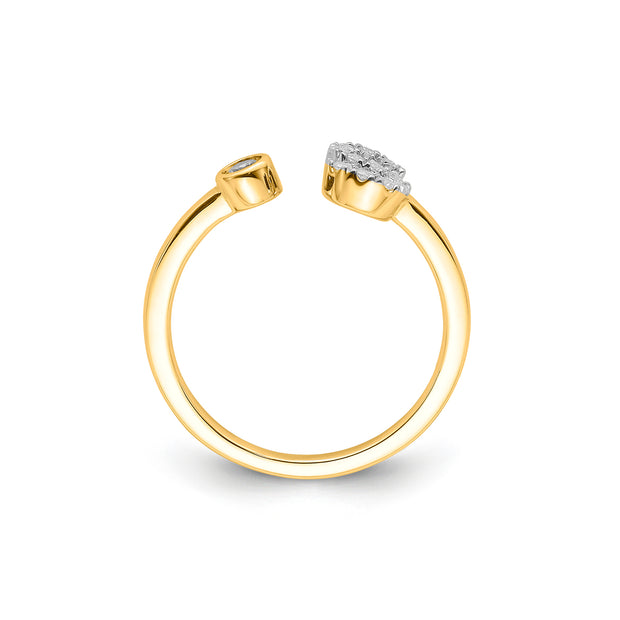 0.17ct Lab Grown Diamond Ring in 9K Yellow Gold | The Jewellery Boutique