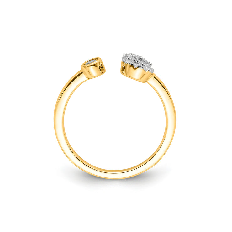 0.17ct Lab Grown Diamond Ring in 9K Yellow Gold | The Jewellery Boutique