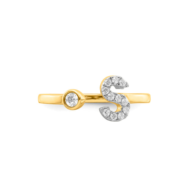 0.17ct Lab Grown Diamond Ring in 9K Yellow Gold | The Jewellery Boutique