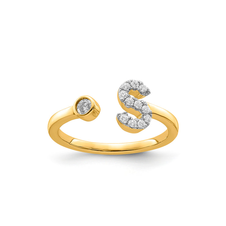 0.17ct Lab Grown Diamond Ring in 9K Yellow Gold | The Jewellery Boutique