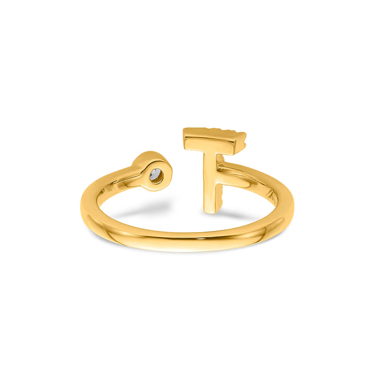 0.14ct Lab Grown Diamond Ring in 9K Yellow Gold | The Jewellery Boutique