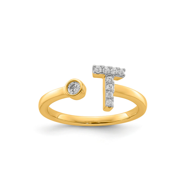 0.14ct Lab Grown Diamond Ring in 9K Yellow Gold | The Jewellery Boutique