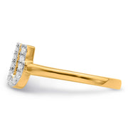 0.17ct Lab Grown Diamond Ring in 9K Yellow Gold | The Jewellery Boutique