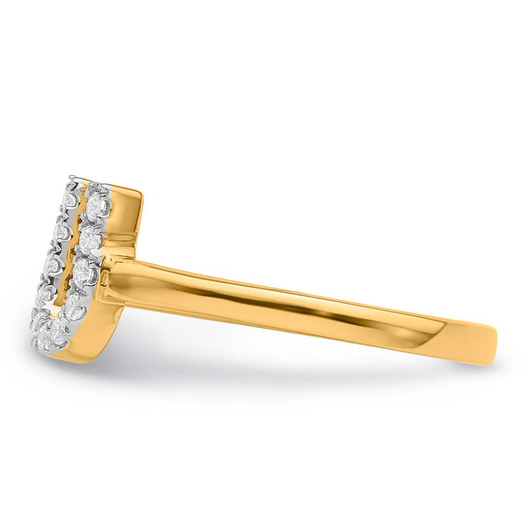 0.17ct Lab Grown Diamond Ring in 9K Yellow Gold | The Jewellery Boutique