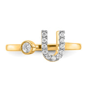 0.17ct Lab Grown Diamond Ring in 9K Yellow Gold | The Jewellery Boutique