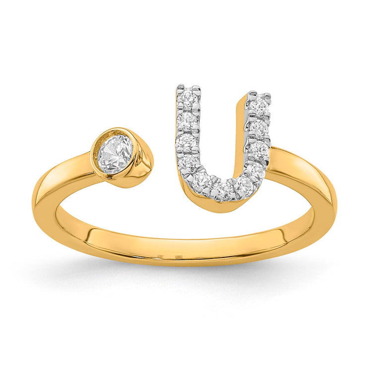 0.17ct Lab Grown Diamond Ring in 9K Yellow Gold | The Jewellery Boutique