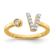 0.16ct Lab Grown Diamond Ring in 9K Yellow Gold | The Jewellery Boutique