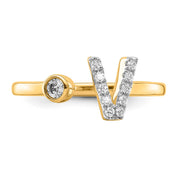 0.16ct Lab Grown Diamond Ring in 9K Yellow Gold | The Jewellery Boutique