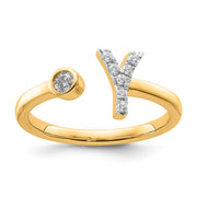 0.13ct Lab Grown Diamond Ring in 9K Yellow Gold | The Jewellery Boutique