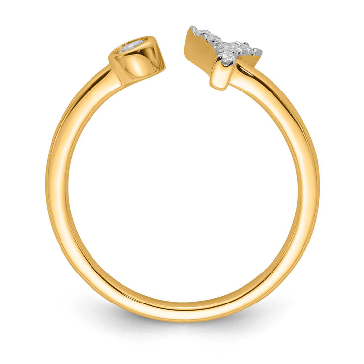 0.13ct Lab Grown Diamond Ring in 9K Yellow Gold | The Jewellery Boutique