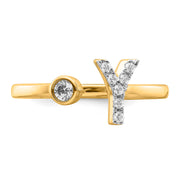 0.13ct Lab Grown Diamond Ring in 9K Yellow Gold | The Jewellery Boutique