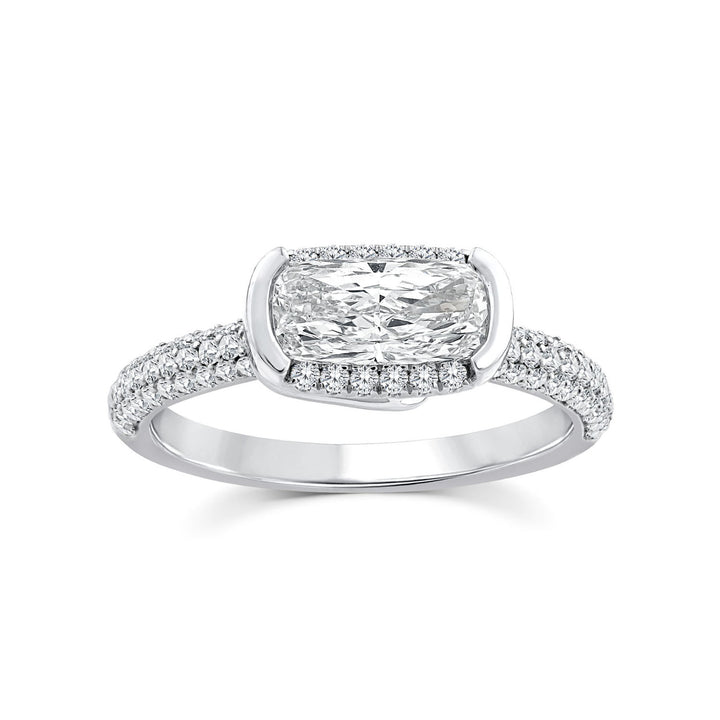 1.30ct Lab Grown Diamond Northern Ray Ring in Platinum