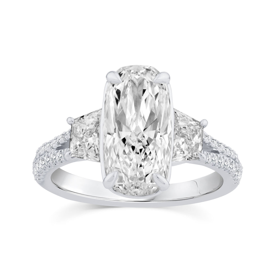 4.00ct Lab Grown Diamond Northern Ray Ring in Platinum
