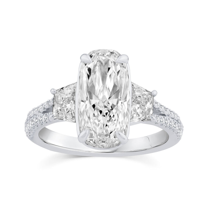 4.00ct Lab Grown Diamond Northern Ray Ring in Platinum