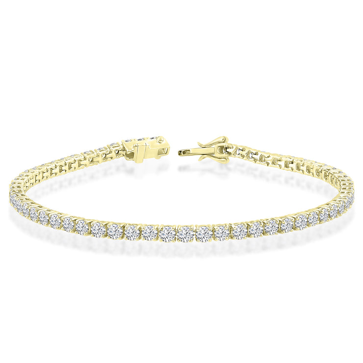 3.00ct Lab Grown Diamond Bracelet in 18K Yellow Gold