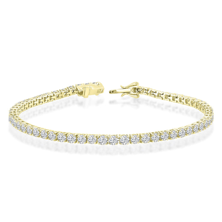 4.00ct Lab Grown Diamond Bracelet in 18K Yellow Gold