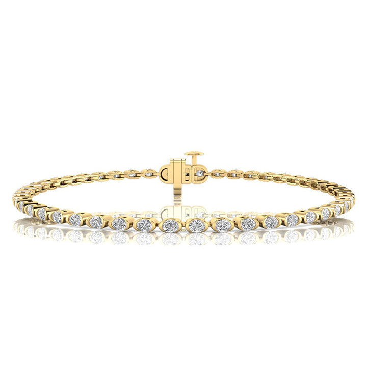 2.00ct Lab Grown Diamond Bracelet in 9K Yellow Gold