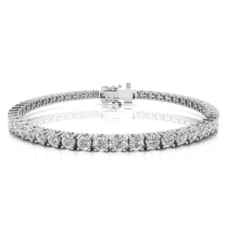 7.00ct Lab Grown Diamond Bracelet in 9K White Gold