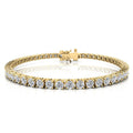 7.00ct Lab Grown Diamond Bracelet in 9K Yellow Gold