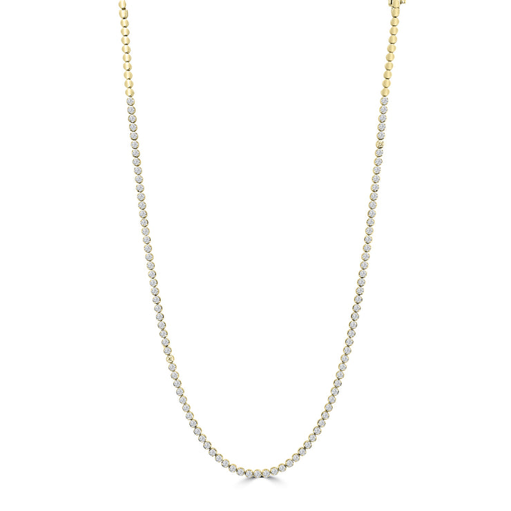 8.00ct Lab Grown Diamond Necklace in 18K Yellow Gold