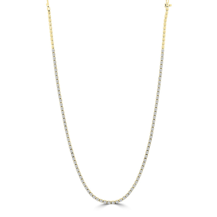 8.00ct Lab Grown Diamond Necklace in 18K Yellow Gold