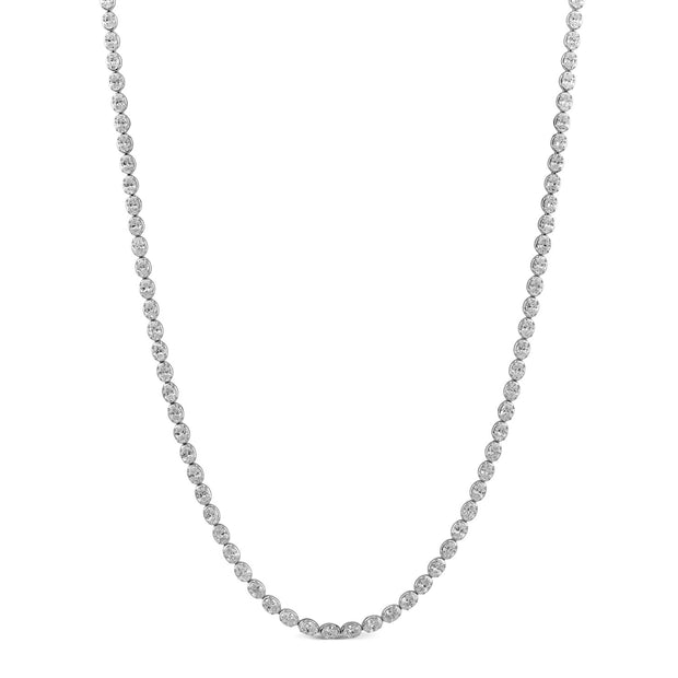 9.60ct Lab Grown Diamond Necklace in 18K White Gold