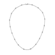 0.40ct Lab Grown Diamond Necklace in 9K White Gold | The Jewellery Boutique