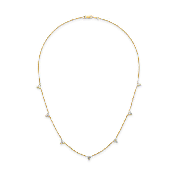 1.00ct Lab Grown Diamond Necklace in 9K Yellow Gold | The Jewellery Boutique